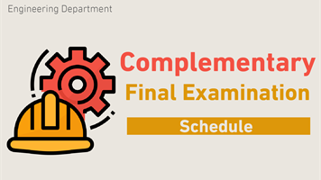 Complementary Final Examination Common Dates